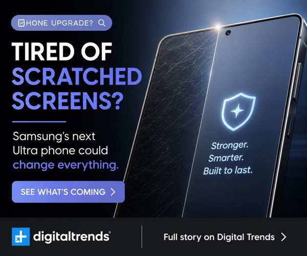 Tech-futuristic visual format example
